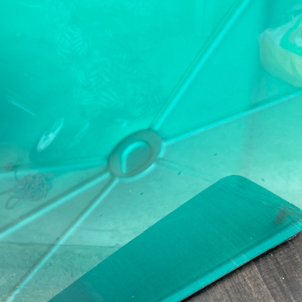 Stainless Steel Dish Rack with Aqua Accents - Picture 3 of 4